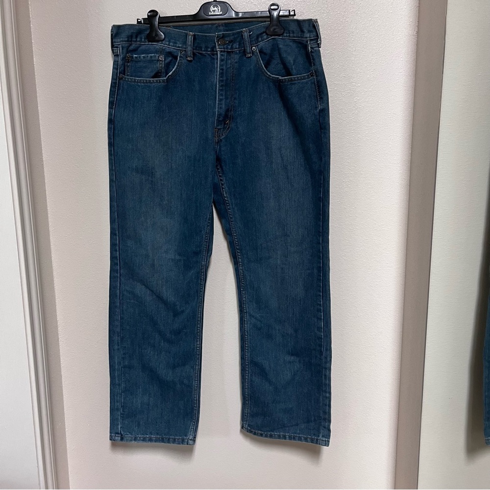 Levis 559 Jeans Mens 38x30 Blue Medium Wash Relaxed Straight Leg Denim Pants EUC